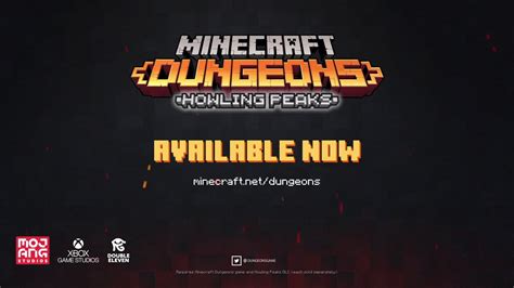 Minecraft Dungeons Howling Peaks Dlc Tráiler Youtube