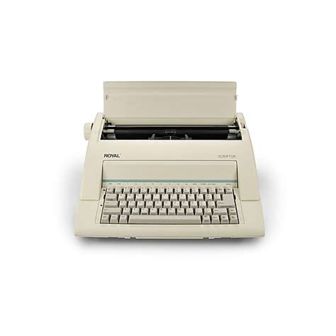 Royal Consumer Scriptor Electric Typewriter White Royal Typewrite