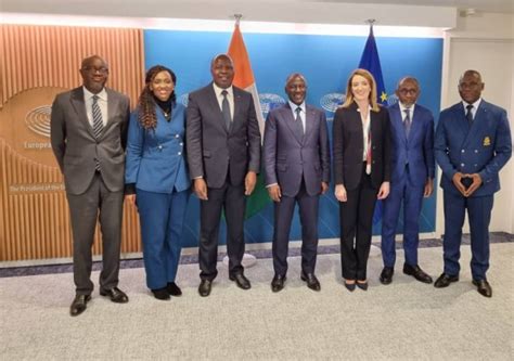 Côte d Ivoire Bruxelles Bictogo et la présidente du parlement