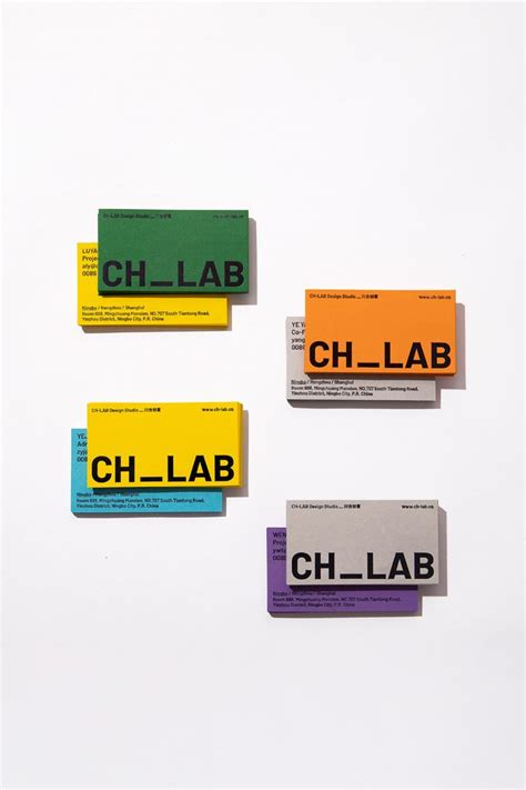 Ch Lab Brand Identity Grafici Biglietti Da Visita