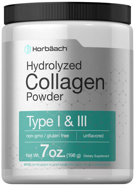 Multi Collagen Powder 7 Oz Type 1 And 3 By Horbaach