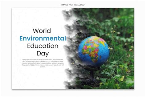 Dia mundial da educação ambiental modelo de mídia social e banner para