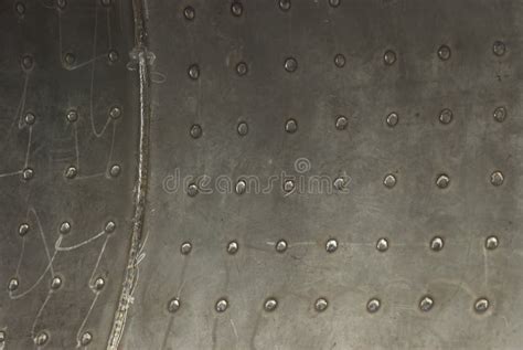 Steel Plate With Welding Points Stock Image Image Of Pattern Seam
