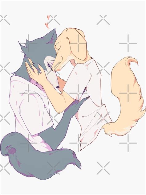 "Beastars (jack x legoshi)" Sticker for Sale by Ssandglass | Redbubble