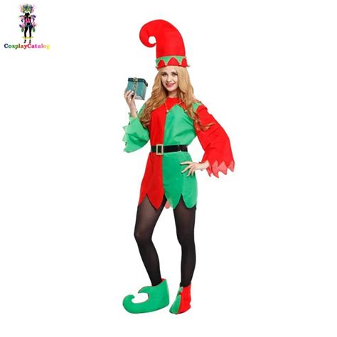 Womens Santas Helper Costumechristmas Sexy Naughty Elf Costumes For Adult Womensantas Envy