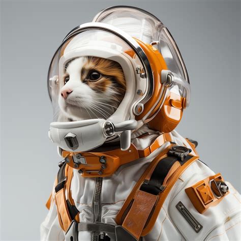 Premium Ai Image A Cat In An Astronaut Suit