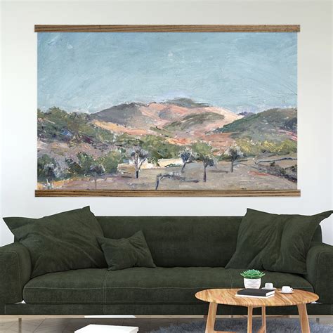 Extra Large Canvas Print- Hill with Trees Landscape – Hangout Home