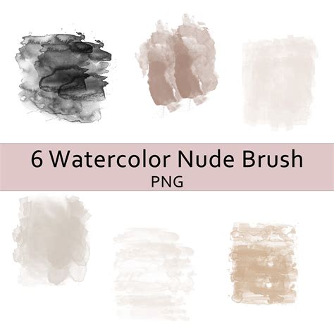 Watercolor Nude Brush Strokes PNG Brush Strokes Nude Brush Artistic Projects Wall Art