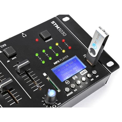 STM3030 4 Kanaals Mixer USB MP3 BT REC Timmer Muziek Beverwijk