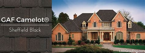 Gaf Camelot® Sheffield Black Shingle Colors Roofing Sheffield