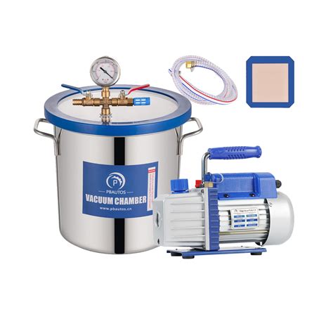 Gallon Vacuum Chamber With Pump Stainless Steel Vacuum Degassing