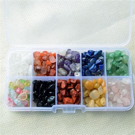 Natural Gemstone Beading Kit Etsy