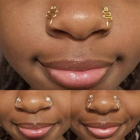 Double Nose Piercing And Septum