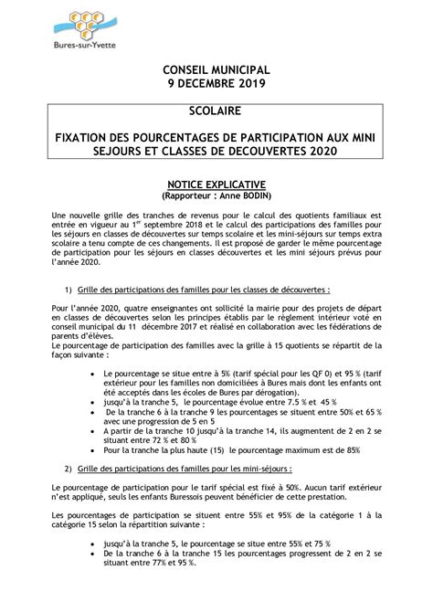 Calam O Notice Projetdelib Fixation Des Pourcentages