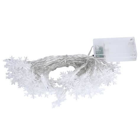 Qiilu Guirlande Lumineuse Flocon De Neige LED String Light Type De