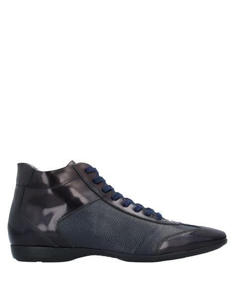 Fabiano Ricci Leather High-tops & Sneakers in Dark Blue (Blue) for Men - Lyst