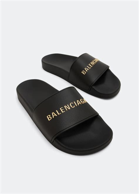 Balenciaga Pool rubber slides for Women - Black in UAE | Level Shoes