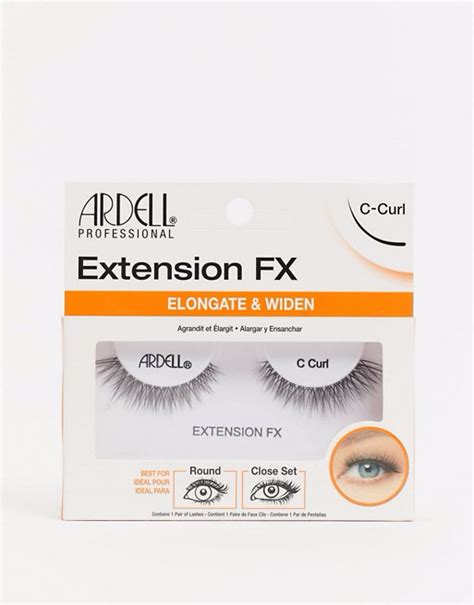 Ardell Extension Fx C Curl Eyelashes Asos Curling Eyelashes C Curl