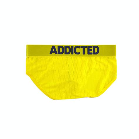 Addicted AD Push Up Mesh Brief C Yellow Next Gay Thing