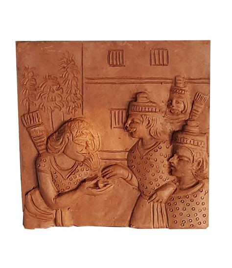 Terracotta Wall Tiles Of Mahabharata Story Srejonee