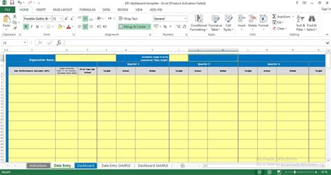 Maintenance Kpi Dashboard Excel Template Free Download Printable Templates