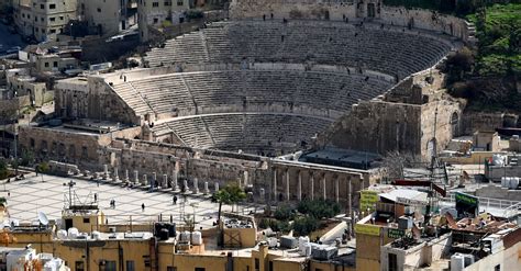 Roman Theater In Amman Illustration World History Encyclopedia