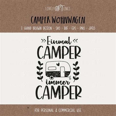 Plotterdatei Camper Wohnwagen SVG Design