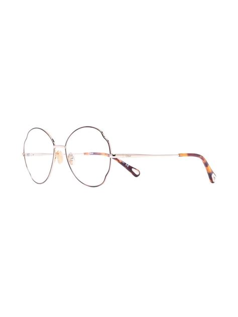 Chloé Eyewear Round Frame Glasses Farfetch