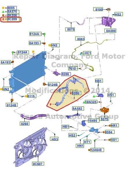 2012 Ford Fusion Coolant Hose Diagram