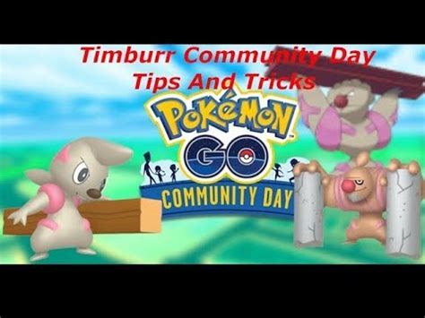 Pok Mon Go Timburr Community Day Tips And Tricks Youtube