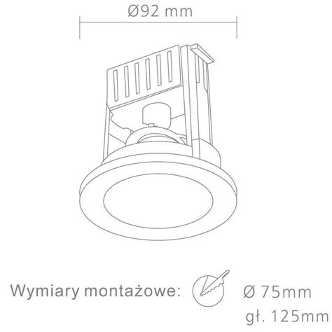 Wpust Lampa Sufitowa Scudo Orlicki Design Podtynkowa Oprawa Oczko Do