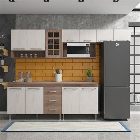 COZINHA COMPLETA D INCANTO PARIS MODULADA 5 PEÇAS 260 CM 11 PORTAS 3