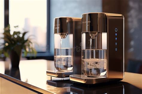 Countertop Water Dispensers With Hot And Cold Opti Stock Photo Image Of Monitor Mouse