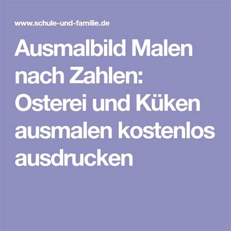 Ausmalbild Malen Nach Zahlen Osterei Und K Ken Ausmalen Kostenlos