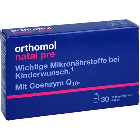 ORTHOMOL Natal Pre Kapseln 30 St Orthomol Markenshop Arzneiprivat