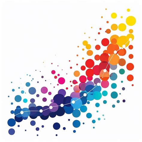 A Colorful Abstract Image Of A Rainbow Colored Dot Premium Ai