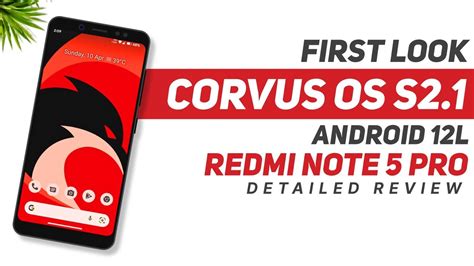 First Look Corvus Os S Official Android L Redmi Note Pro