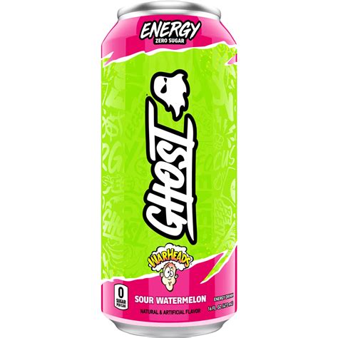 Ghost Zero Sugar Energy Drink - Warheads Sour Watermelon - Shop Sports ...