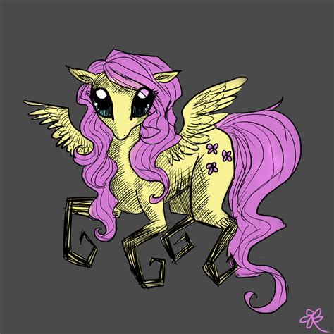 Creepy Fluttershy By Prayselove On Deviantart