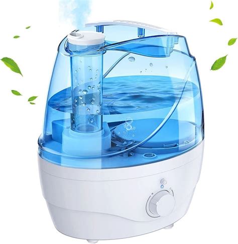 Homasy 2 2L Humidifier For HOME OFFICE With Light Quiet Auto Of