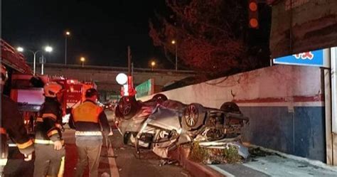 疑車速過快！彰化小客車撞花圃翻覆 3乘客順利逃生駕駛受困身亡