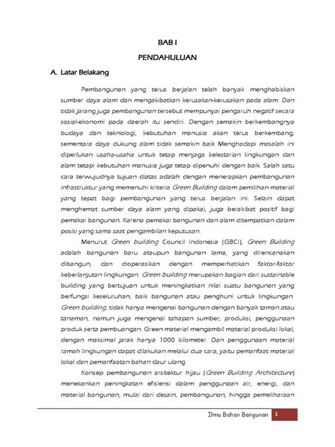 Bahan Bangunan Ramah Lingkungan | PDF