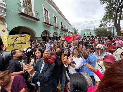 Así reciben a Marcelo Ebrard en su visita a Tlaxcala durante su