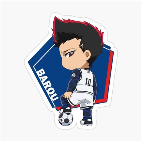 BlueLock Blue Lock Anime Chibi Barou Shouei Sticker By Rubenwidjaja