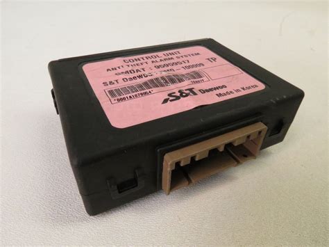 Chevrolet Aveo Anti Theft Locking Alarm Control Unit Module