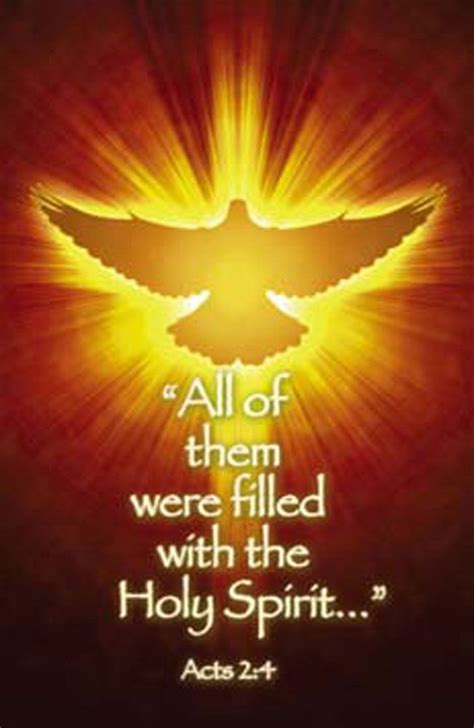 Church Bulletin 11 Pentecost Confirmation Holy Spirit Pack Of 100 Holy Spirit Art