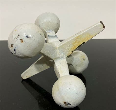 Vtg Cast Iron Sputnik Abstract Tik Tac Spike Mcm Art Sculpture