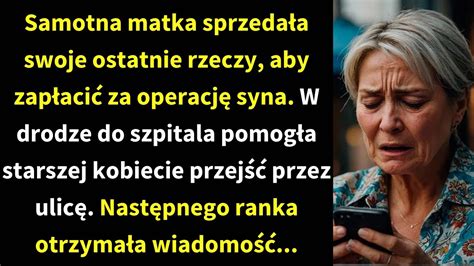 Samotna matka sprzedała swoje ostatnie rzeczy aby zapłacić za operację