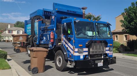 Republic Services Autocar And Peterbilt Mcneilus Zr On Yorba