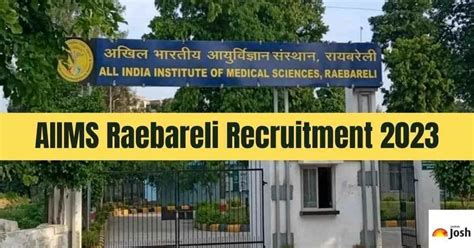 AIIMS Raebareli Recruitment 2023 Notification For 40 Junior Resident